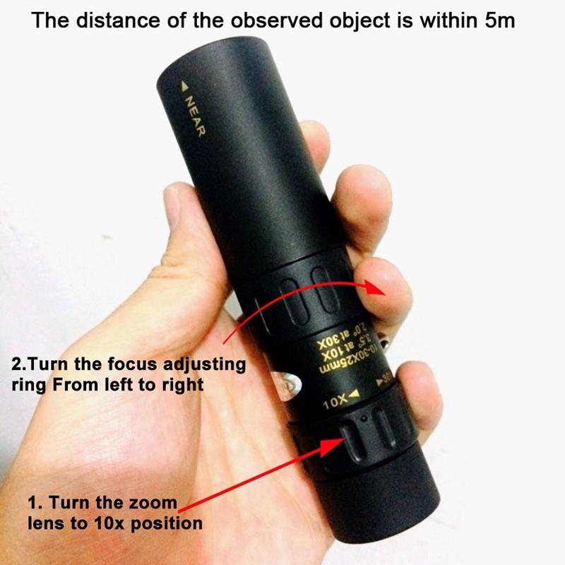 NNEIDS Portable High Definition Night-Vision Telescope - 10-30X25